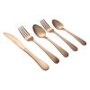 Better Homes & Gardens Alder 20 Piece Flatware Set - Rose Gold Matte Finish