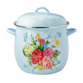 Sweet Rose 12-Quart Enamel on Steel Stock Pot