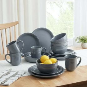 Chiara Red Stoneware Dinnerware Set, 16-Pieces