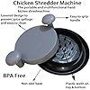 Chicken Shredder Meat Shredder Tool With Handles And Non-Skid Base For Ground Beef Pulled Pork And Chicken 20CM 7.9inch Safer Than Bear Claws For Shre