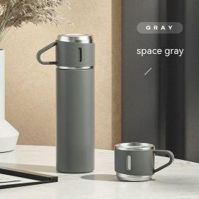 New Car Business Vacuum Stainless Steel Vacuum Cup (Option: Gray-500ml)