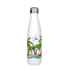 Cartoon Cute Stainless Steel Cup Large Volume Bottle Bowling Cup (Option: Crane-500ml)