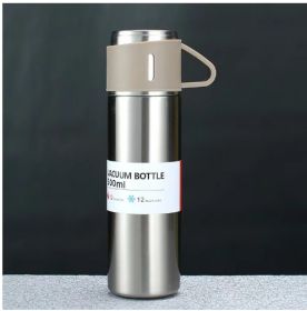 New Car Business Vacuum Stainless Steel Vacuum Cup (Option: Silver-500ML)