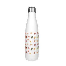 Cartoon Cute Stainless Steel Cup Large Volume Bottle Bowling Cup (Option: Leaf-500ml)