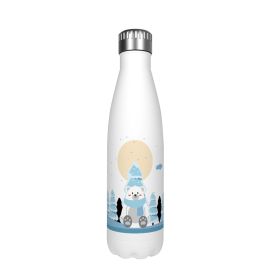 Cartoon Cute Stainless Steel Cup Large Volume Bottle Bowling Cup (Option: Bear 4-500ml)