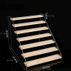 1pc Acrylic Multi Layer Display Riser Stand With Wood Panel For Display, Clear Acrylic Display Risers, Acrylic Jewelry Display Stand Shelf