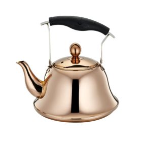 Whistling Kettle For Gas Stove Bouilloire 2l Stainless Steel Whistle Teabottle|water Kettle (Color: gold)