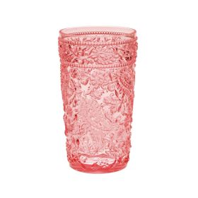 Paisley Acrylic Glasses Drinking Set of 4 Hi Ball (17oz), Plastic Drinking Glasses, BPA Free Cocktail Glasses, Drinkware Set, Drinking Water Glasses (Color: as Pic)